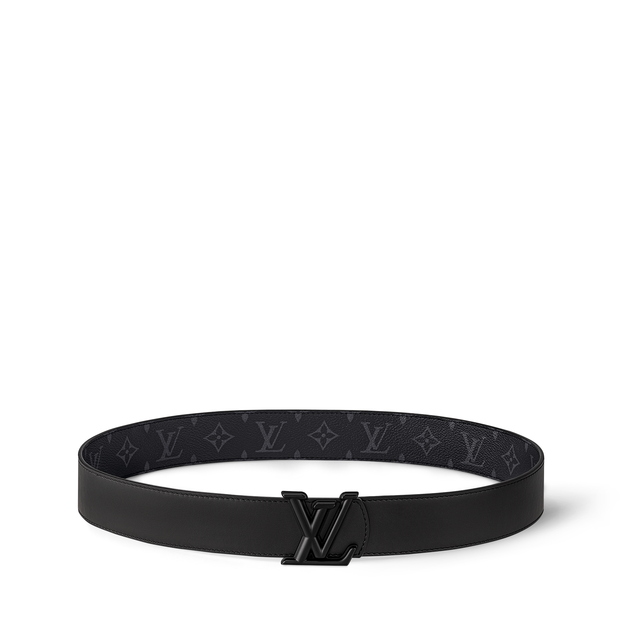 Louis Vuitton ブラック Amazonエスカルゴさん専用 LV Dimension 40mm Reversible Belt Monogram Eclipse Canvas